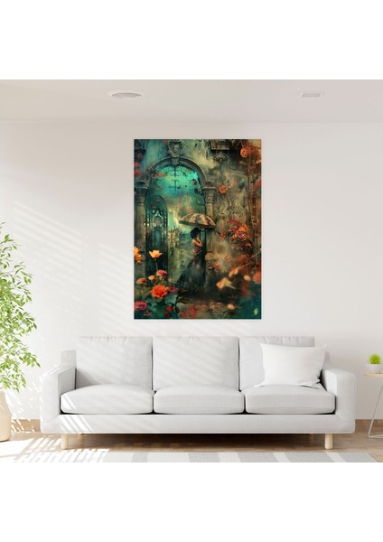 Frida Kahlo Style Canvas Print - Frida Kahlo, Frida Kahlo Style, Canvas Wall Art, Wall Decoration, 30X50