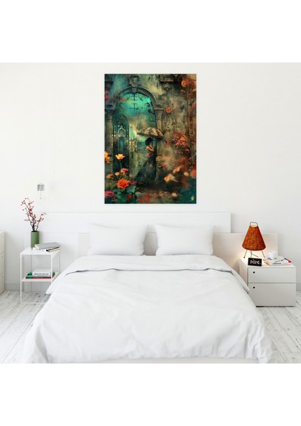 Frida Kahlo Style Canvas Print - Frida Kahlo, Frida Kahlo Style, Canvas Wall Art, Wall Decoration, 30X50