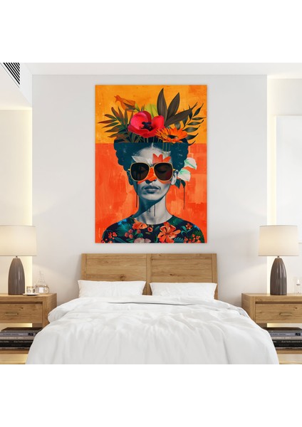 Frida Kahlo Style Wall Decoration - Frida Kahlo, Wall Decoration, Canvas, Frida Kahlo Style, 30X50