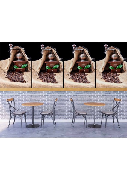Kahve Öğütme Makinesi Cafe Duvar Kağıdı Baskı fırsatları