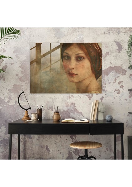 Leonardo Da Vinci Wall Decoration: Mysterious Woman Portrait - Leonardo Da Vinci, Modern Art, Wall Decoration, Glass Print, 45X30 modelleri