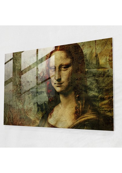 Leonardo Da Vinci Glass Wall Art - Leonardo Da Vinci, Glass Wall Art, Mysterious Woman, Elegance, 45X30