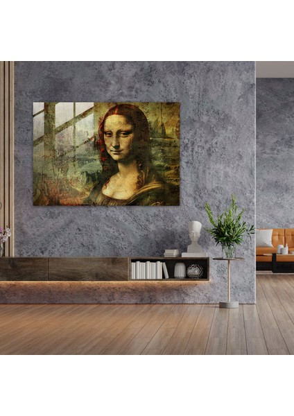 Leonardo Da Vinci Glass Wall Art - Leonardo Da Vinci, Glass Wall Art, Mysterious Woman, Elegance, 45X30 fiyatları