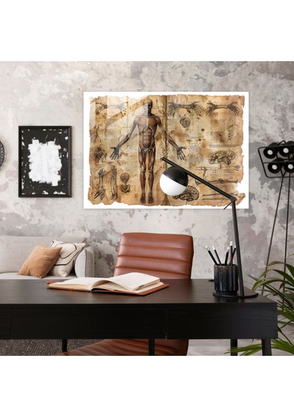 Leonardo Da Vinci Glass Print - Leonardo Da Vinci, Glass Print, Home Decoration, Classical Art, 45X30 fiyatları