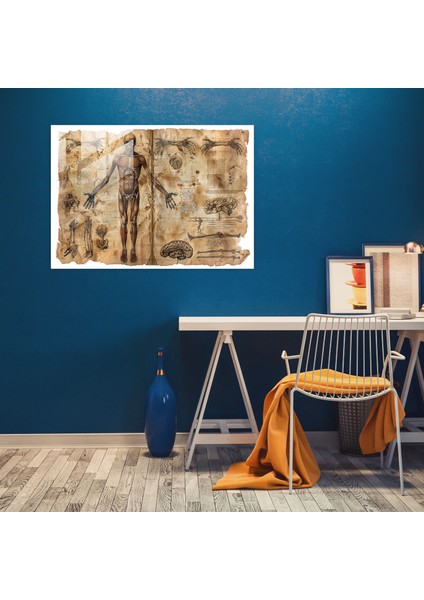 Leonardo Da Vinci Glass Print - Leonardo Da Vinci, Glass Print, Home Decoration, Classical Art, 45X30 modelleri