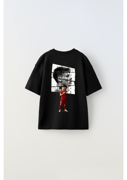 Euro 2024'ÜN Genç Yıldızları Arda Güler Baskılı Siyah Çocuk T-Shirt