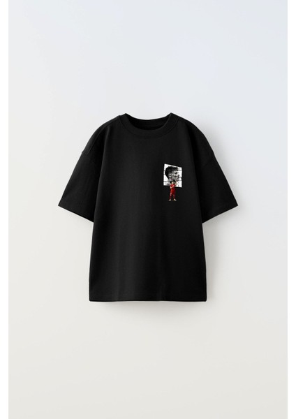 Euro 2024'ÜN Genç Yıldızları Arda Güler Baskılı Siyah Çocuk T-Shirt fiyatları