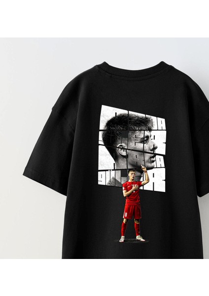 Euro 2024'ÜN Genç Yıldızları Arda Güler Baskılı Siyah Çocuk T-Shirt modelleri