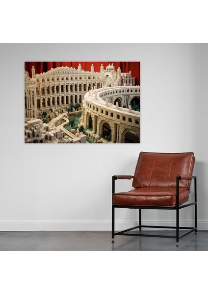 LEGO Wall Decoration - Intricate Brick Detail Of Breathtaking Landmark - Lego, Canvas, Lego, Breathtaking Landmark, 50X30 modelleri