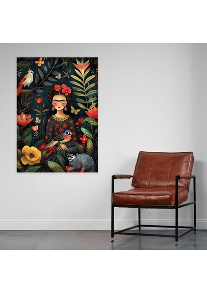 Frida Kahlo Style Canvas Print - Frida Kahlo, Canvas Wall Art, Canvas, Wall Art, 30X50 modelleri