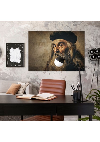 Leonardo Da Vinci Canvas Print - Leonardo Da Vinci, Canvas, Leonardo Da Vinci, Wall Art, 50X30 fiyatları