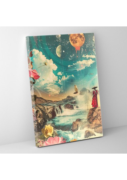 Frida Kahlo Style Canvas Print - Frida Kahlo, Canvas Wall Art, Canvas, Wall Decoration, 30X50