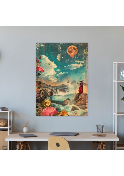 Frida Kahlo Style Canvas Print - Frida Kahlo, Canvas Wall Art, Canvas, Wall Decoration, 30X50 modelleri