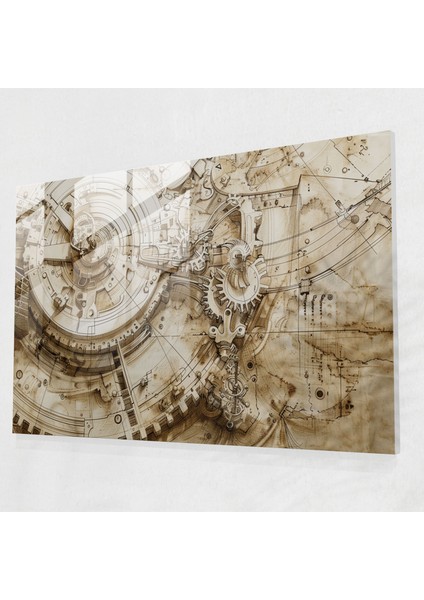 Leonardo Da Vinci Wall Decoration - Leonardo Da Vinci, Leonardo Da Vinci, Modern Art, Engineering, 35X25