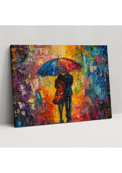 Romantic Couple Leonid Afremov Canvas Print - Leonid Afremov, Canvas Wall Art, Canvas Print, Home Decoration, 50X30