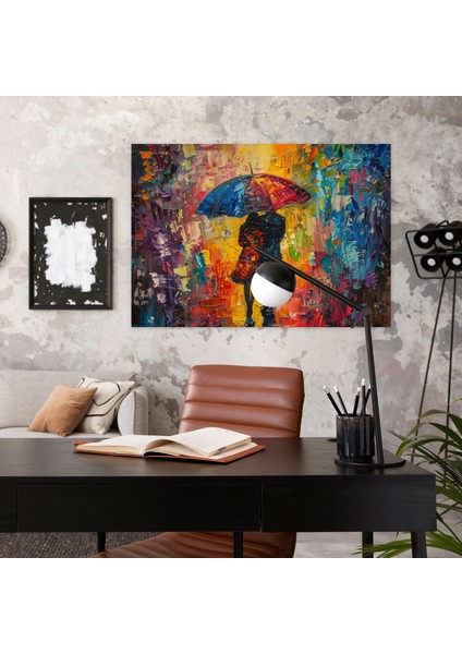 Romantic Couple Leonid Afremov Canvas Print - Leonid Afremov, Canvas Wall Art, Canvas Print, Home Decoration, 50X30