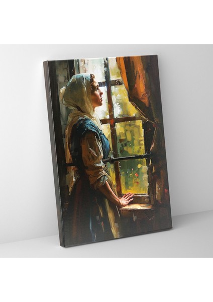 Johannes Vermeer Woman At A Window Wall Art - Johannes Vermeer, Canvas Print, Wall Decoration, Home Decoration, 30X50