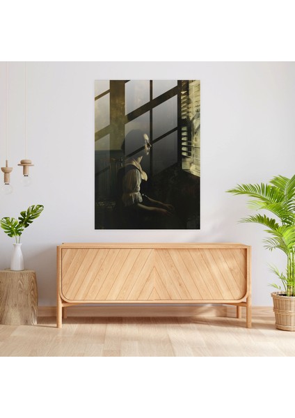 Johannes Vermeer Modern Art - Woman With Pearl Necklace - Johannes Vermeer, Glass Wall Art, Wall Decoration, Modern Art, 30X45 fiyatları