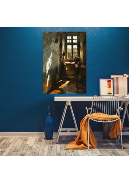 Johannes Vermeer Style Wall Decoration - Johannes Vermeer, Johannes Vermeer Style, Wall Art, Canvas Print, 30X50 modelleri
