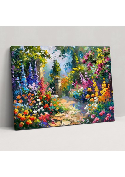 Leonid Afremov Floral Garden Wall Decoration - Leonid Afremov, Home Decoration, Wall Decoration, Canvas, 50X30