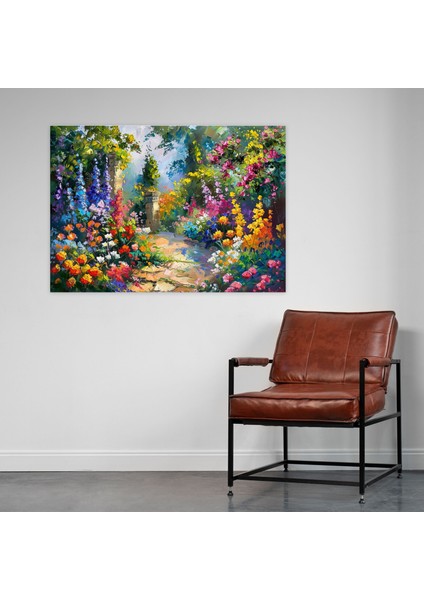 Leonid Afremov Floral Garden Wall Decoration - Leonid Afremov, Home Decoration, Wall Decoration, Canvas, 50X30 fiyatları