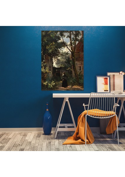 Johannes Vermeer Wall Decoration - Woman In Garden - Johannes Vermeer, Wall Decoration, Home Decoration, Canvas Wall Art, 30X50 fiyatları