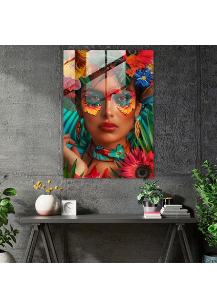 Frida Kahlo Style Home Decoration - Frida Kahlo Eserleri, Surreal Elements, Vibrant Color Palette, Frida Kahlo Style, 30X45 fiyatları