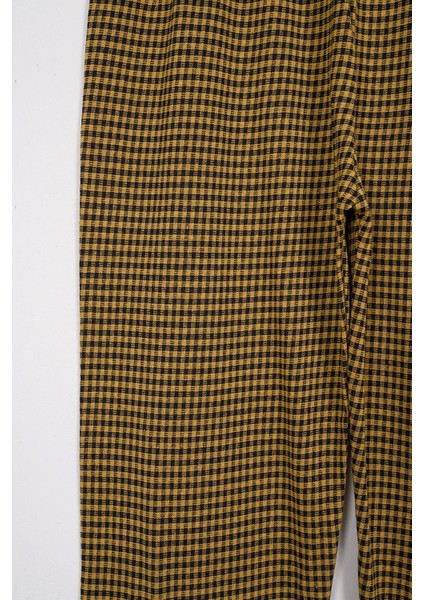 Kısa Kol Sarı Siyah Renk Kadın Pijama Takımı