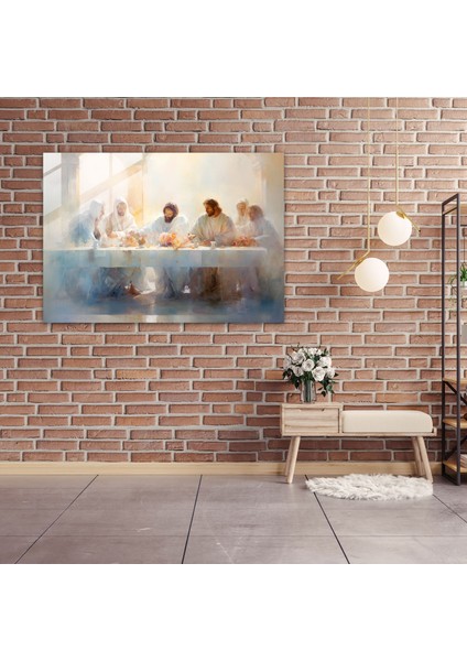 Last Supper Of Jesus Christ Glass Wall Art - Last Supper Of Jesus Christ, Last Supper Of Jesus Christ, Home Decoration, Glass Wall Art, 45X30 fiyatları