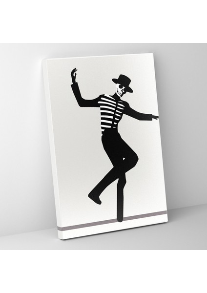 Los Muertos Dancing Skeleton Wall Art - Los Muertos, Elegance, Wall Decoration, Canvas, 30X50