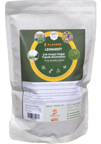 Leonardit 1500 Gr Çok Amaçlı Toprak Düzenleyici