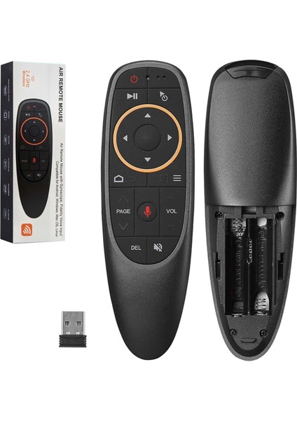 Akıllı Kumanda Fly Air Mouse Ses Komutlu Smart Tv Tvbox Pc ve Telefon Uyumlu PK-7046