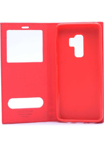 Galaxy S9 Plus Kılıf Elite Kapaklı Pencereli Lüx Kılıf fiyatları