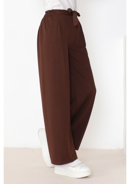 Meva Kemerli Bol Paça Pantolon 648 - Acı Kahve fırsatları