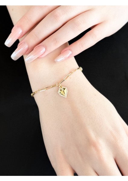 14 Ayar Altın Kalpli Bileklik fiyatları