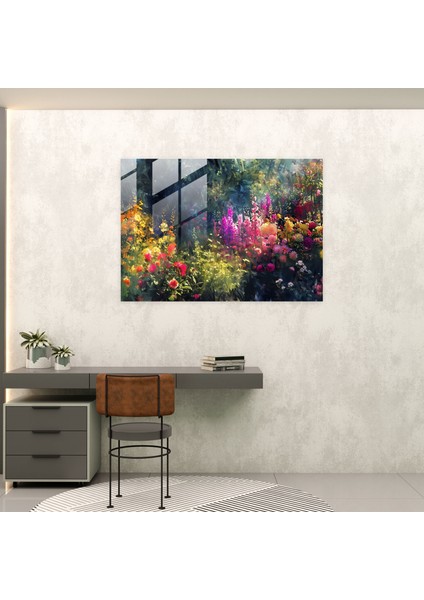 Claude Monet Cam Baskı Empresyonist Bahçe Ev Dekorasyonu - Claude Monet, Cam Duvar Sanatı, Cam Sanatı, Claude Monet, 45X30 fiyatları