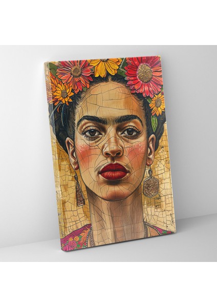 Frida Kahlo Style Canvas Print - Frida Kahlo, Wall Art, Home Decoration, Canvas Wall Art, 30X50