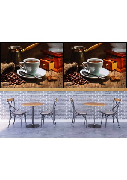 Kahve Temalı Cafe Duvar Kağıdı Baskı fırsatları