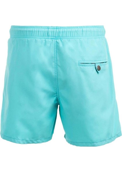 Mint Su Itici Özellikli Blue Voyage Nakışlı Erkek Plaj Deniz Şort Mayo - 303-MINT fiyatları