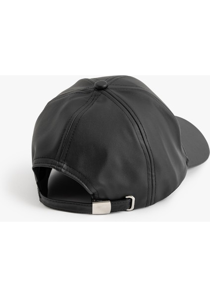 Suni Deri Cap Şapka Işleme Detaylı modelleri