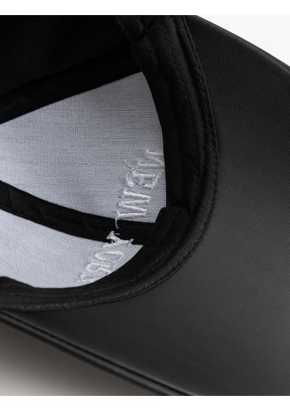 Suni Deri Cap Şapka Işleme Detaylı indirimleri