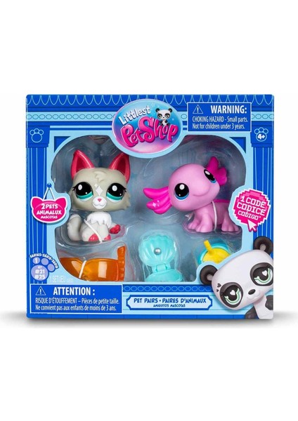 Littlest Pet Shop Minişler 2’li Figür Seti S1 - Aksolotl ve Kedi - 5 cm