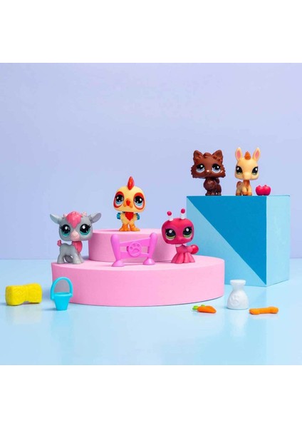 Littlest Pet Shop Minişler 5’li Figür Seti S1 - Minişler Çiftlikte - 5 cm