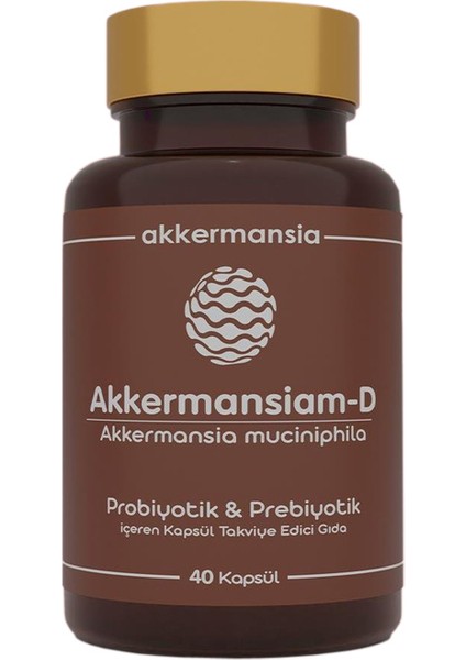 Akkermansiam-D Akkermansia Muciniphila 40 Kapsül