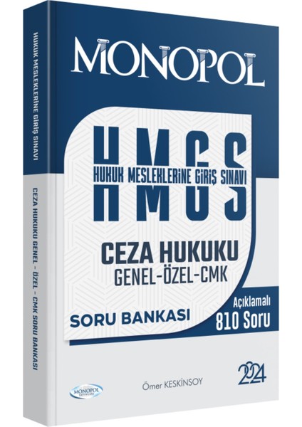 Monopol Yayınları Hmgs Ceza Hukuku Genel – Özel – Cmk Soru Bankası