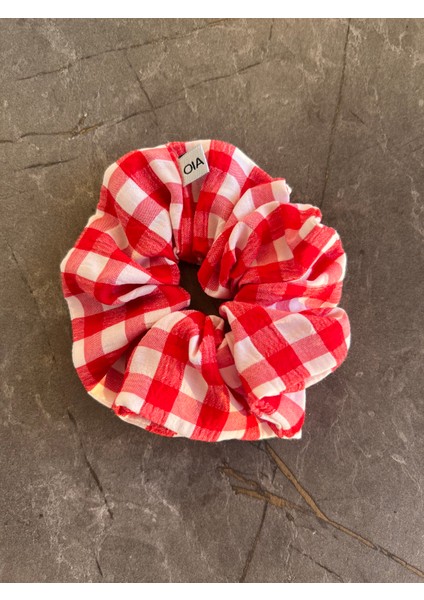 Oıa Atelier Pötikare - Beyaz Scrunchie Toka