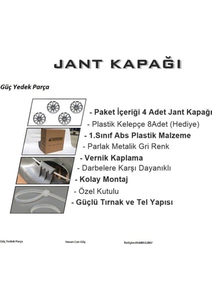 Peugeot Bipper 14 Inç Siyah Kırılmaz Jant Kapağı 4 Adet 4911SYHPEUGEOT modelleri