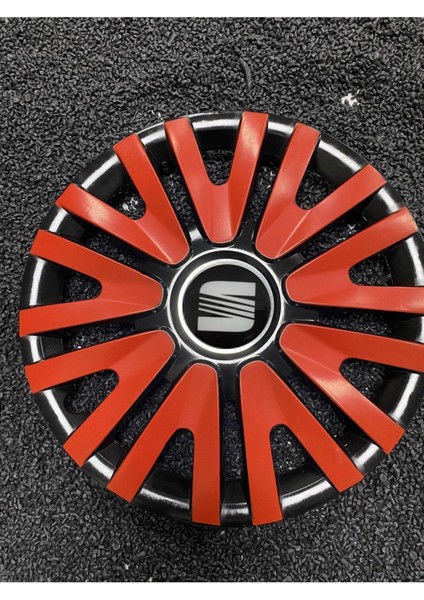 Seat 14 Inc Kırmızı Jant Kapağı Kırılmaz Renkli 4911K9SEAT