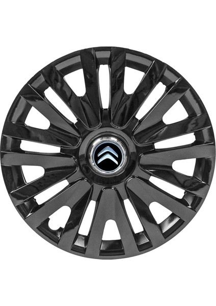 Citroen Ami 14 Inç Uyumlu Jant Kapağı Amblemli Piano Black 4'lü Takım 208 Siyah 4911SYHCITROEN fiyatları
