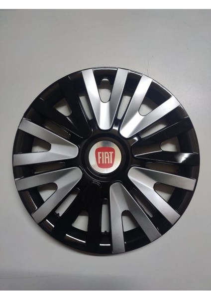 14 Inç Fiat Jant Kapağı Gri Renkli 4 Adet Amblem 4911G6FIAT